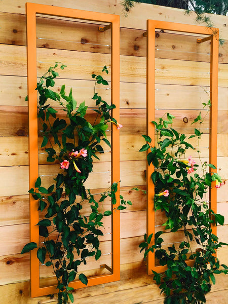 wall planter with trellis INA WALL TRELLIS SR | Terra Trellis